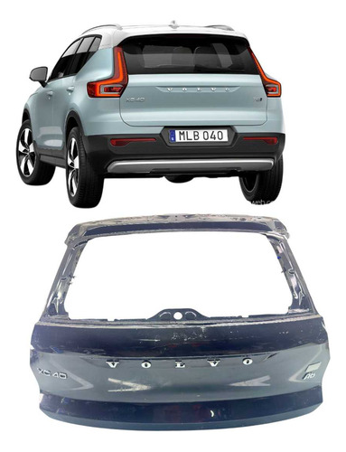 Tampa Mala Volvo Xc40 2018 2019 2020 2021 2022 Original Preto - Imagem 3