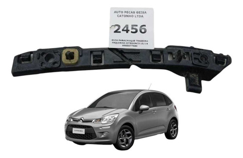*guia Para-choque Traseiro Esquerdo Citroen C3 2013 2019