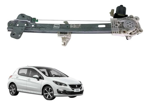 Maquina Do Vidro Dianteiro Direita Peugeot 308 2012 A 2019
