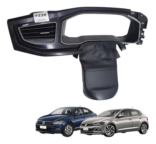 Moldura Painel Instrumentos Polo Virtus Nivus T-cross 18/22 Preto