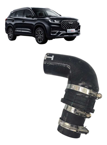 *mangueira Duto Intercooler Chery Tiggo 8 1.6 Pro 2021 2024 Preto