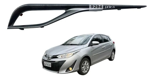 Moldura Difusor Painel Toyota Yaris Prata 2018 2021 Prateado Listras