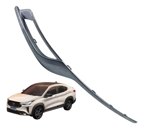 Moldura Friso Esquerdo Para-choque Fastback 2022 2024 Cinza
