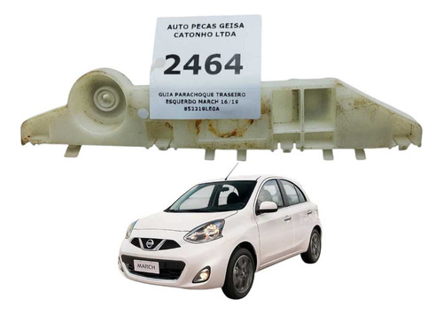 *guia Para-choque Traseiro Esquerdo March 2016 2019