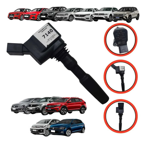 *bobina Ignição Vw Fox/gol/polo/spacefox 1.6 Msi 13/23