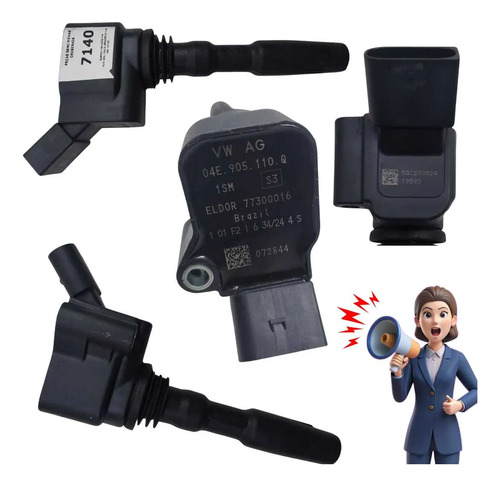 *bobina Ignição Vw Fox/gol/polo/spacefox 1.6 Msi 13/23 - Imagem 4