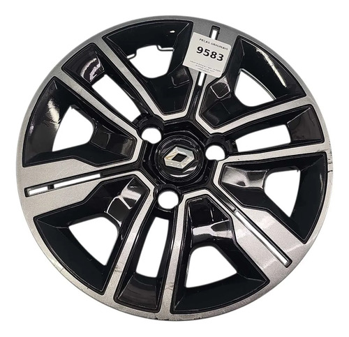 Calota Renault Aro 14 Kwid Outside 2018 2019 (arranhada) Prata - Imagem 4