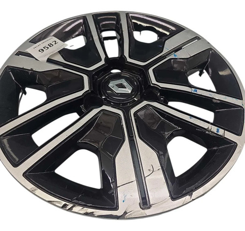 Calota Renault Aro 14 Kwid Outside 2018 2019 (arranhada) Preto - Imagem 4