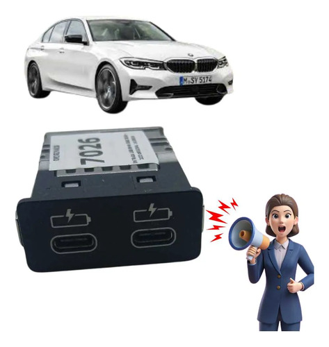*entrada Usb Bmw 320i 2019  2022  - Imagem 4