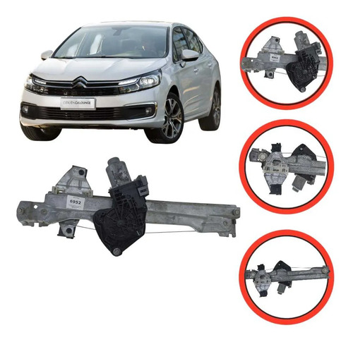 Maquina Vidro Elétrico Traseira Esquerda  C4 Lounge 2014 19