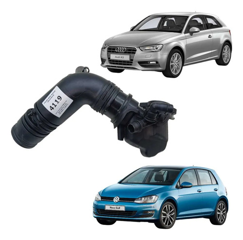 Duto Filtro Ar Turbina Golf Audi A3 14 2014 Tsi 04e129651c