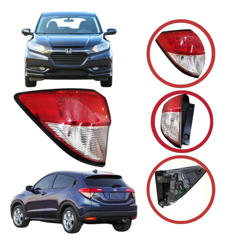 Lanterna Esquerda Honda Hr-v 2015 A 2018 Com Led Original
