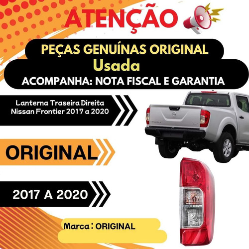 Lanterna Traseira Direita Nissan Frontier 2017 A 2020 - Imagem 4