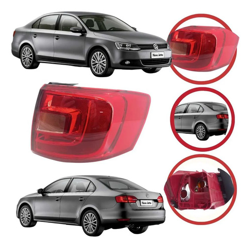 Lanterna Direita Vw Jetta 2011 A 2014 Sem Led Original
