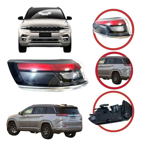 Lanterna Traseira Esquerda Jeep Commander Com Led 2022