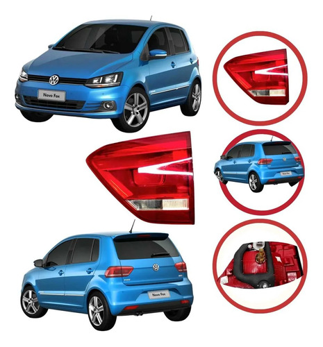 Lanterna Traseira Dirieta Tampa Volkswagen Fox 2015 A 2022