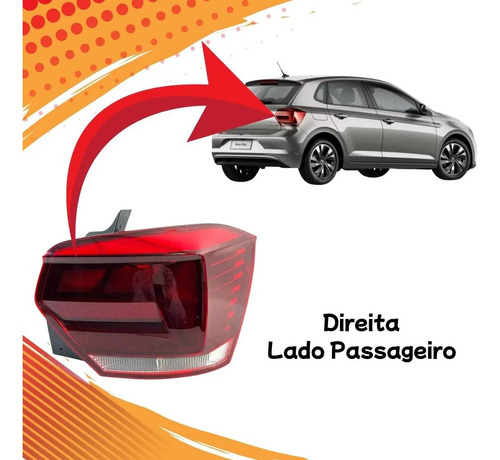 Lanterna Traseira Direita Volkswagen Polo 2018 A 2022 - Imagem 3