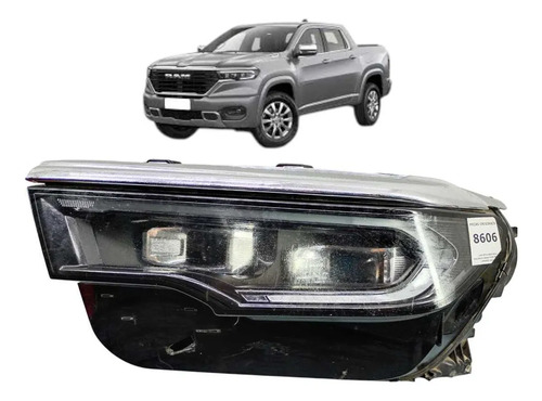 S Farol Esquerdo Dodge Ram Rampage Laramie  Com Detalhe