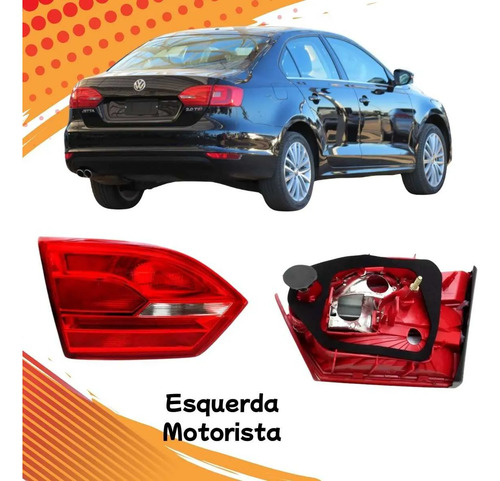 Lanterna Da Tampa Traseira Esquerda Jetta 2011 A 2014 Vermelho - Imagem 4