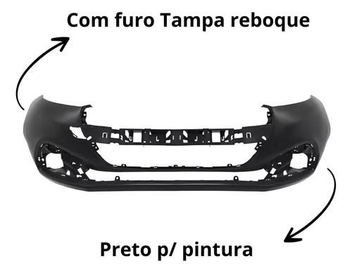 Parachoque Dianteiro Peugeot 208 2017/2020 - Imagem 2