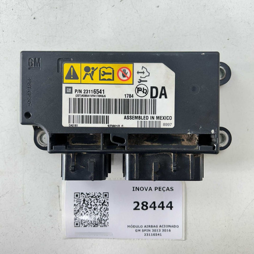 Módulo Airbag Acionado Gm Spin Cobalt 2012 2016 23116541  - Imagem 3
