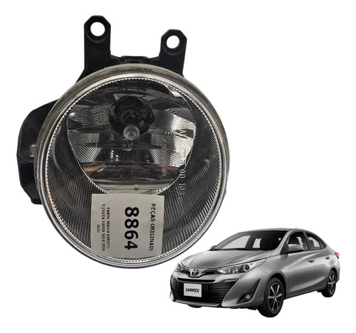 Par Farol Milha Direito Esquerdo Toyota Yaris 2019 2020 2021 - Imagem 3