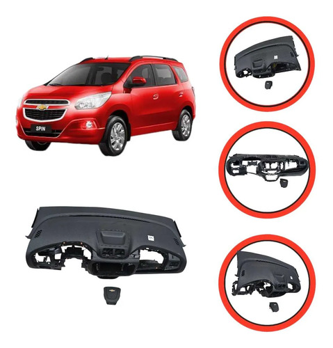 Tabelier Do Airbag  Chevrolet Spin 2018 A 2022 - Imagem 1