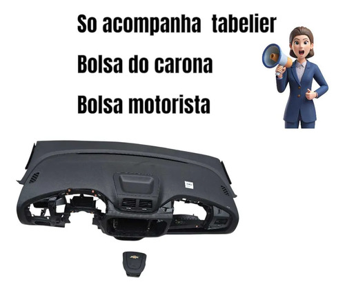 Tabelier Do Airbag  Chevrolet Spin 2018 A 2022 - Imagem 4