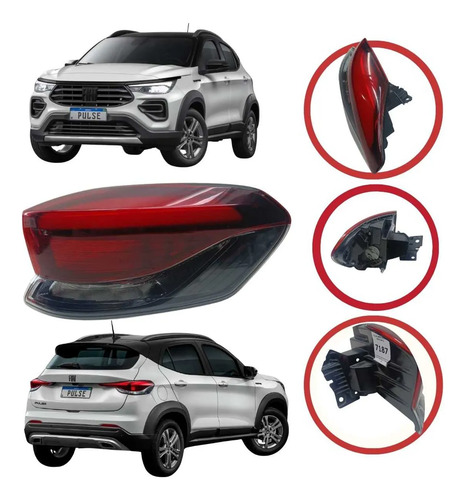 Lanterna Traseira Direita Fiat Pulse 2021 A 2024 Com Led - Imagem 1