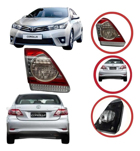 Lanterna Esquerda Toyota Corolla 2012 A 2014 Sem Led - Imagem 1