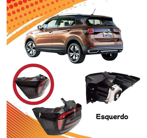 Lanterna Esquerda Volkswagen T-cross 2020 A 2022 - Imagem 4
