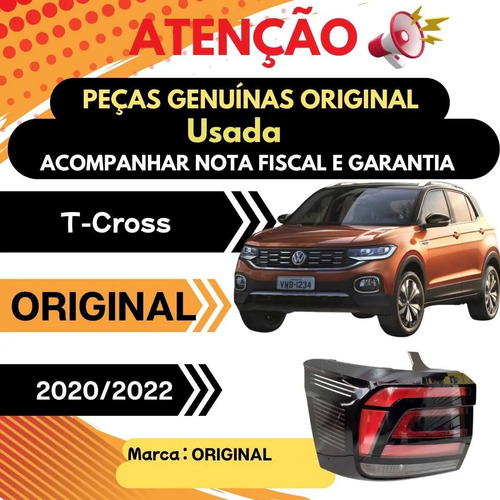 Lanterna Esquerda Volkswagen T-cross 2020 A 2022 - Imagem 5