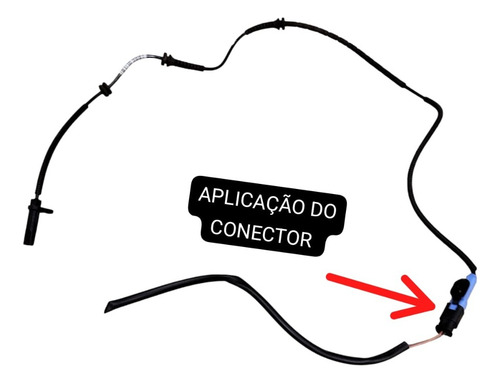 Conector Do Sensor Abs Dianteiro Citroen C4 Cactus 2022 2023 - Imagem 2