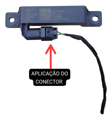 Plug Conector Do Sensor Keyless Chevrolet Onix 2023 Original - Imagem 2
