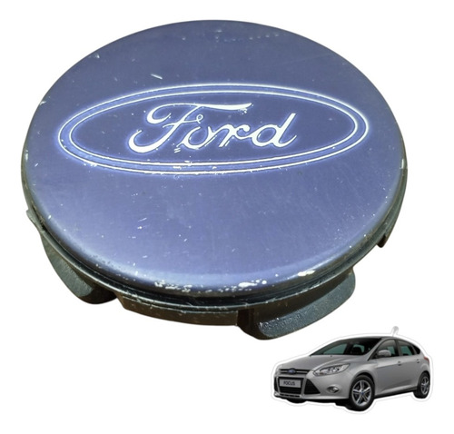 Calota Do Cubo Da Roda - Ford Focus 2014 2015 2016 Azul