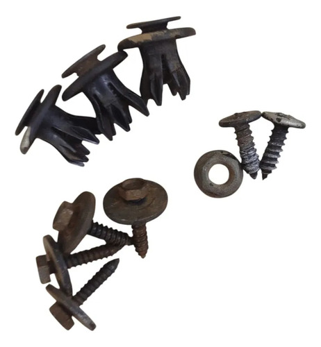 Grampos Parafusos Do Parabarro Traseiro Chery Face 2012 2013 - Imagem 2