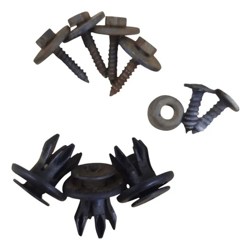 Grampos Parafusos Do Parabarro Traseiro Chery Face 2012 2013 - Imagem 3