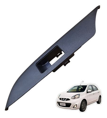 Moldura Acabamento Botão Do Vidro Nissan March 2015 A 2020