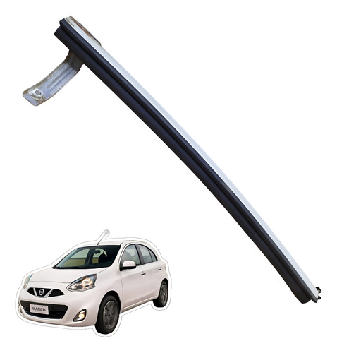Guia Vidro Porta Traseira Esquerda Nissan March 2015 A 2020