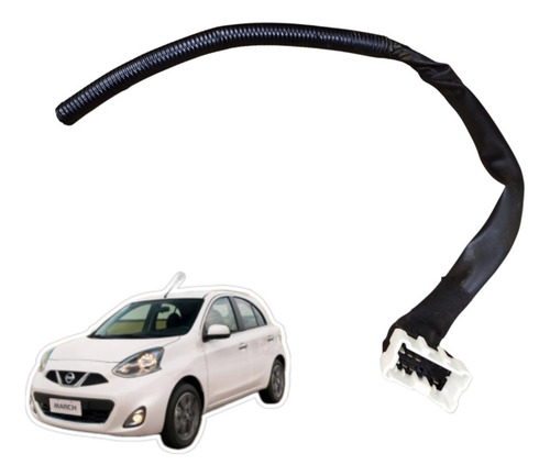 Plug Conector Porta Dianteira Direita Nissan March 2017 2018