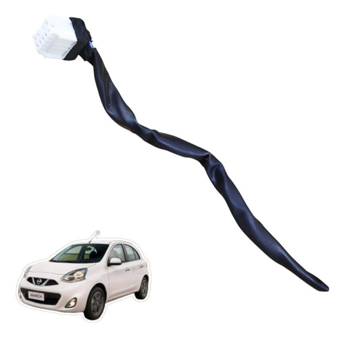 Plug Conector Botão Vídro Traseiro Direito Nissan March 2017