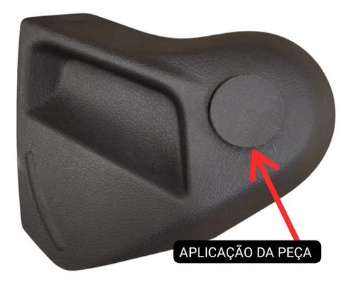 Tampa Lateral Acabamento Banco Dianteiro Esquerdo Nivus 2025 Preto - Imagem 2