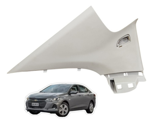 Moldura Interna Coluna Traseira Esquerda Gm Onix Plus 2023 Creme