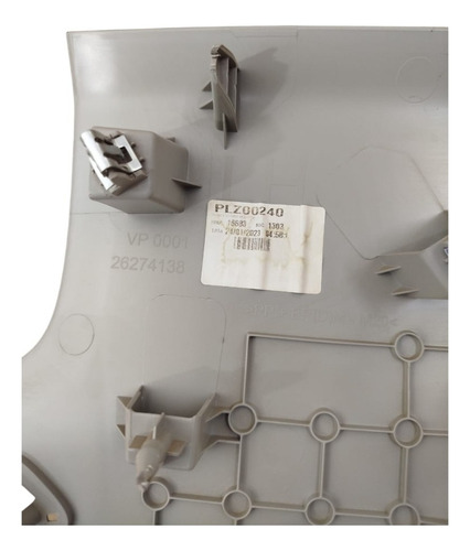 Moldura Interna Coluna Traseira Esquerda Gm Onix Plus 2023 Creme - Imagem 6