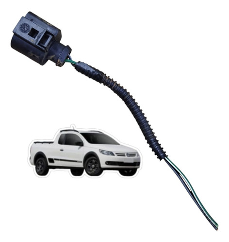 Conector Motor Esguicho Limpador Parabrisa Vw Saveiro 2012