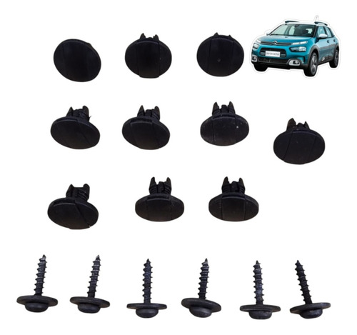 Parafusos Grampos Parabarro Dianteiro Citroen C4 Cactus 2022