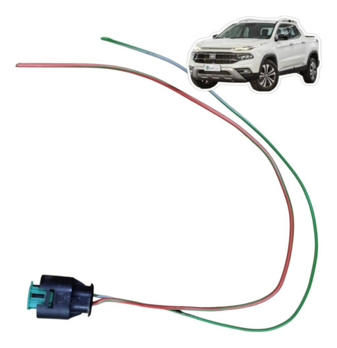 Plug Conector Do Polo Da Bateria Fiat Toro 2022 A 2024