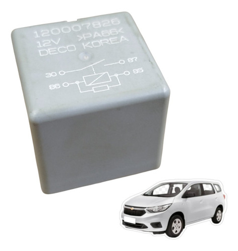 Relé Multiuso Cinza Deco Korea Chevrolet Gm Spin 2016 A 2019