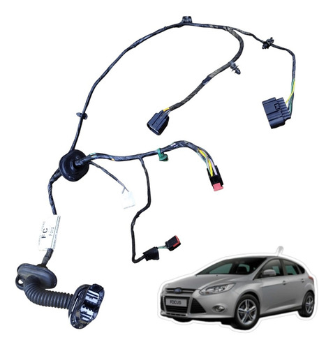 Chicote Da Porta Traseira Direita Ford Focus 2014 A 2018 - Imagem 1