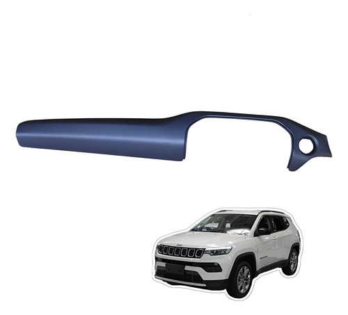 Acabamento Moldura Coluna Botão Start Stop Jeep Compass 2022 - Imagem 1